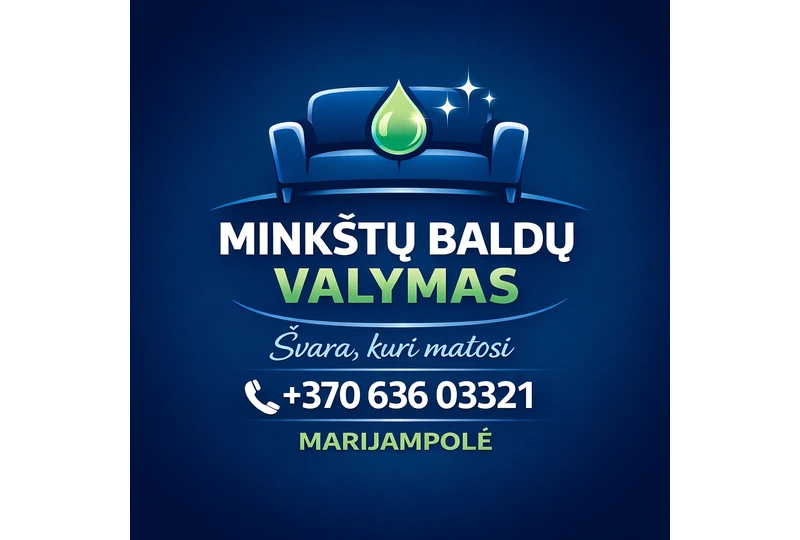 Profesionalus minkšt?j? bald? valymas namuose