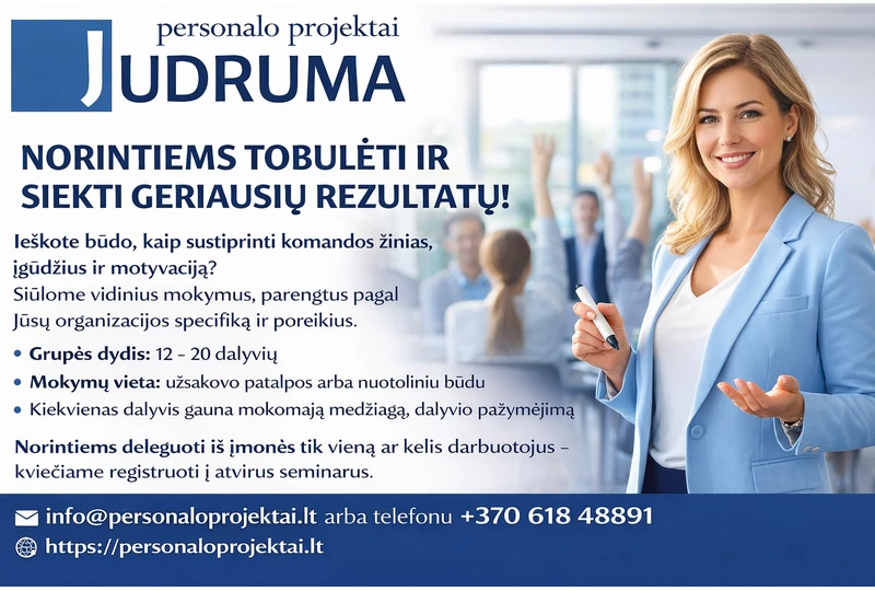 Vidiniai mokymai: lavinkite įgūdžius ir didinkite našumą
