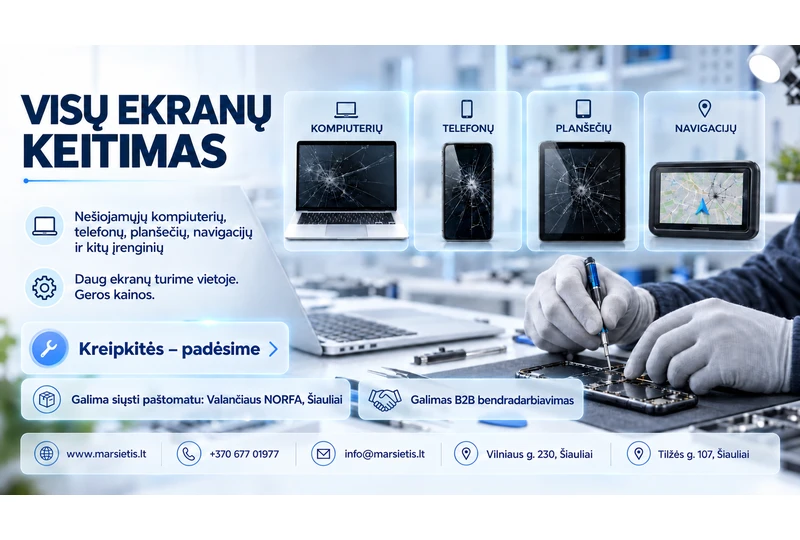 Ekrano keitimas per 1d. Visoje Lietuvoje