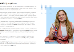 Mokykis angl? per 100 pamok? su sistema||Strukt?ruotas angl? kursas lietuviakalbiams||?veik baim? kalb?ti angl? per 100 žingsni?||100 pamok? iki laisvo angl? kalbos||Lingvist?s kursas: angl? kalba aiškiai ir nuosekliai||Sistema, kuri sujungs tavo angl? žinias||Nuo chaoso iki sistemos: angl? per 100 pamok?