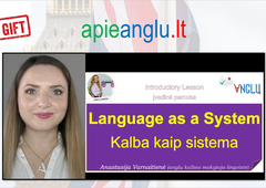 Išmok angl? per 100 pamok? su AIŠKIA programa||Strukt?ruotas angl? kursas nuo 0 iki laisvo pokalbio||?veik kalbos barjer? su „APIEANGL?“ moduliais||Angl? be chaoso: sistema, kuri veikia 100%||Nuo fonetikos iki komunikacijos – visas kelias angl? kalboje||Lingvist?s kursas: 4 moduliai tavo sklandžiai angl? kalbai