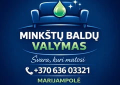 Profesionalus minkšt?j? bald? valymas namuose